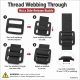 20 mm Rectangular Plastic Strap Adjuster for bags, backpacks and pet accessories