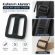 20 mm Rectangular Plastic Strap Adjuster for bags, backpacks and pet accessories