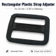 20 mm Rectangular Plastic Strap Adjuster for bags, backpacks and pet accessories