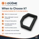 3 cm / 1.18 in Black Plastic D Ring for Bag and Accessory Production