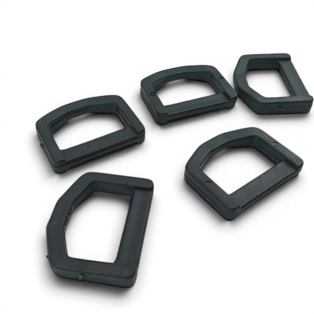 2.5 cm 0.98" Plastic D Buckle - Plastic D Ring 500 Pieces/Pack AL005553