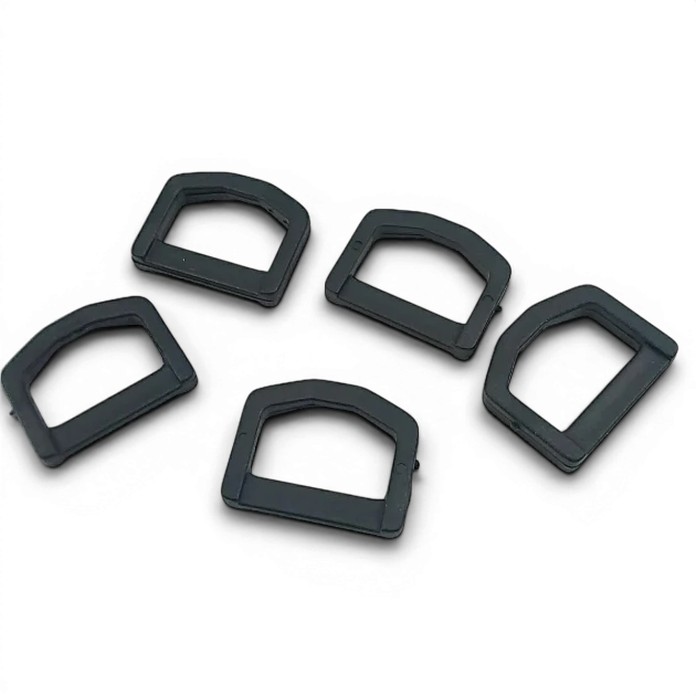 2.5 cm 0.98" Plastic D Buckle - Plastic D Ring 500 Pieces/Pack AL005553