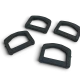 2.5 cm 0.98" Plastic D Buckle - Plastic D Ring 500 Pieces/Pack AL005553