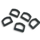 2.5 cm 0.98" Plastic D Buckle - Plastic D Ring 500 Pieces/Pack AL005553