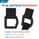 20 mm / 0.787 in Plastic D-Ring for bag straps, backpacks, and crafts