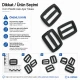 3 cm / 1.18 in Rectangular Plastic Strap Adjuster Buckle for bags and outdoor gear