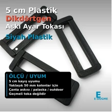 5 cm / 2 in Plastic Rectangular Strap Adjuster Buckle AL009087