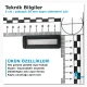 5 cm / 2 in Plastic Rectangular Strap Adjuster Buckle for bags and outdoor accessories