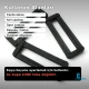 5 cm / 2 in Plastic Rectangular Strap Adjuster Buckle for bags and outdoor accessories