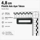 4.8 cm / 1.91 in Rectangular Plastic Strap Adjuster Buckle for bags and outdoor accessories