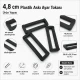 4.8 cm / 1.91 in Rectangular Plastic Strap Adjuster Buckle for bags and outdoor accessories