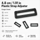 4.8 cm / 1.91 in Rectangular Plastic Strap Adjuster Buckle for bags and outdoor accessories
