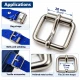 AL4126 20 mm roller pin buckle for belt and bag straps