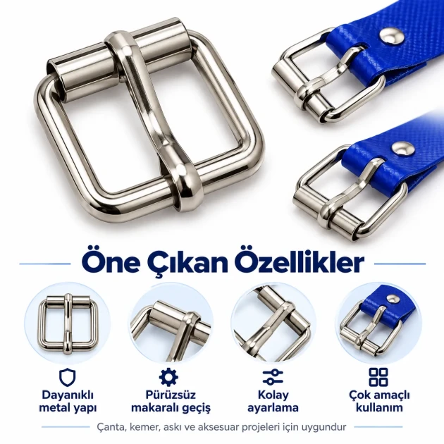 AL4126 20 mm roller pin buckle for belt and bag straps