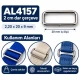20 mm narrow rectangular bag strap hardware frame