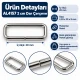 20 mm narrow rectangular bag strap hardware frame