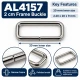 20 mm narrow rectangular bag strap hardware frame