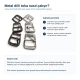 Metal Dilli Kemer Tokası - İnce Kemer, Çanta ve Ayakkabı Kayışları İçin T0037, 19mm x 24mm, metal malzeme