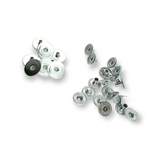 14 mm 22L / 35/64" Hidden Snap Fastener 54 System Brass Snap Fastener Set of 4 144 Pieces C00019 14 mm 22L / 35/64" Hidden Snap Fastener 54 System Brass Snap Fastener Set of 4 144 Pieces C00019