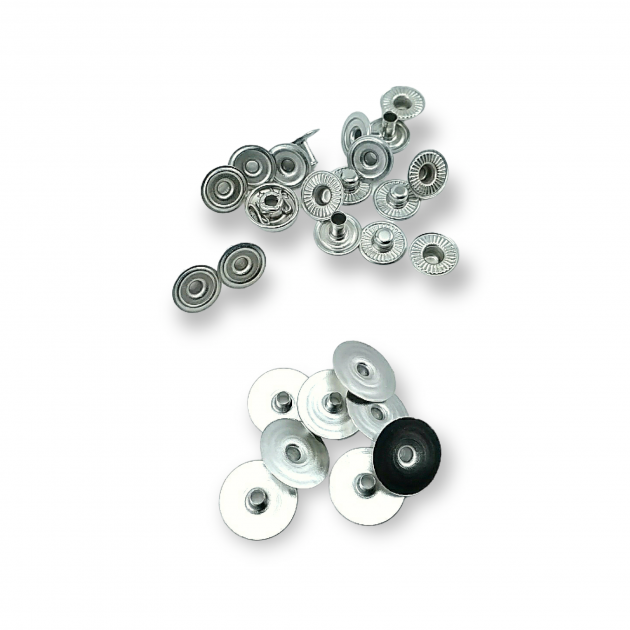 14 mm 22L / 35/64" Hidden Snap Fastener 54 System Brass Snap Fastener Set of 4 144 Pieces C00019 14 mm 22L / 35/64" Hidden Snap Fastener 54 System Brass Snap Fastener Set of 4 144 Pieces C00019