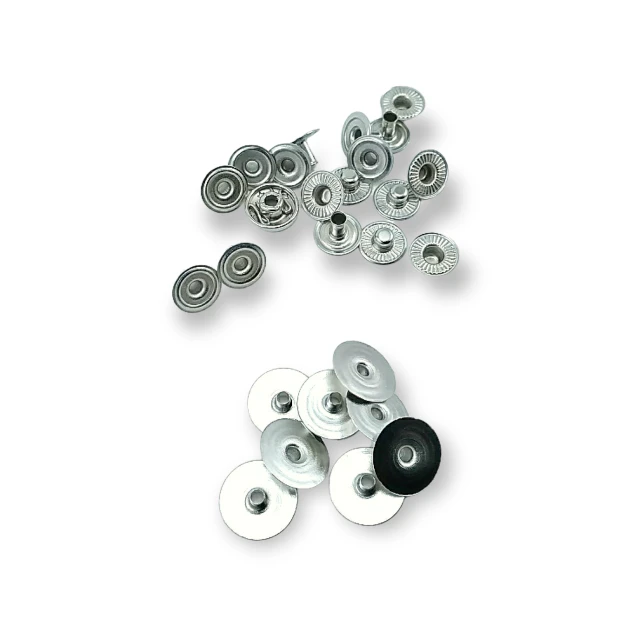 14 mm 22L / 35/64" Hidden Snap Fastener 54 System Brass Snap Fastener Set of 4 144 Pieces C00019