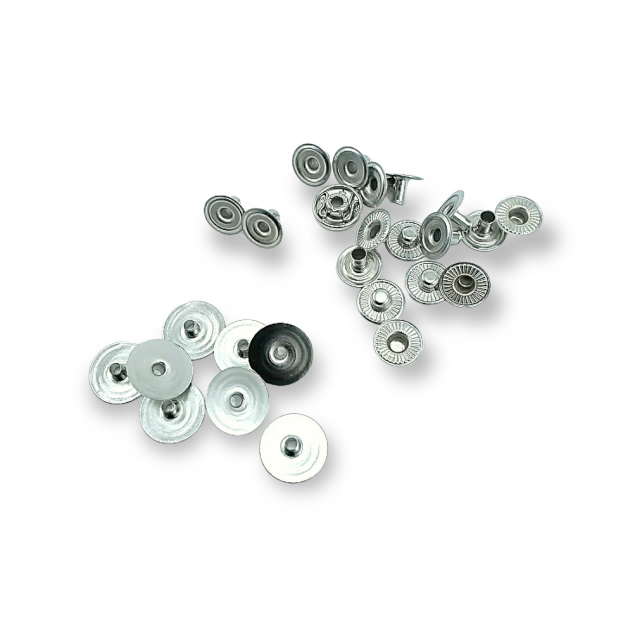 14 mm 22L / 35/64" Hidden Snap Fastener 54 System Brass Snap Fastener Set of 4 144 Pieces C00019 14 mm 22L / 35/64" Hidden Snap Fastener 54 System Brass Snap Fastener Set of 4 144 Pieces C00019