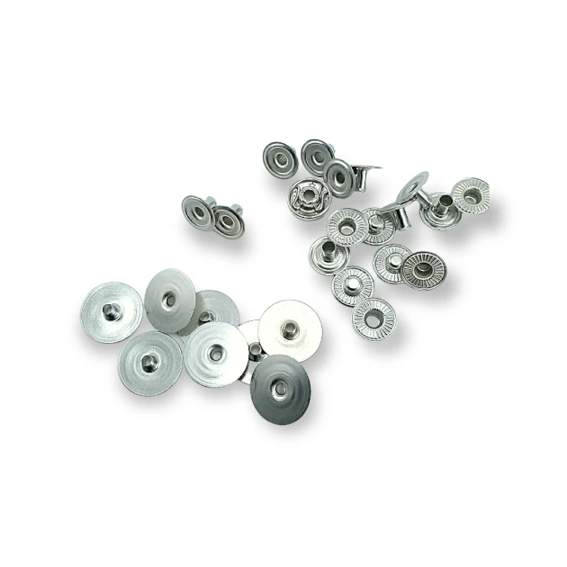 Hidden Snap Fastener 16 mm 26L / 5/8" 54 System Brass Snap Fastener Set of 4 144 Pieces C00020