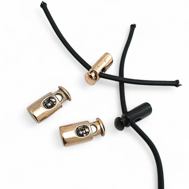 Small Flat Metal Stopper Single Hole 3.5 mm Hole Diameter Top Press Model - Zamak Stopper CGT0033