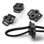 Metal Stopper with Two Holes Handle 4 mm Hole Diameter Stopper - Top Press - Bottom Bridge CGT0036