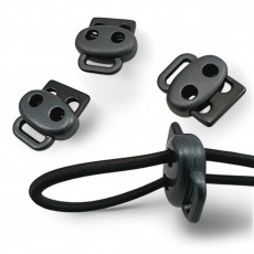 Metal Stopper with Two Holes Handle 4 mm Hole Diameter Stopper - Top Press - Bottom Bridge CGT0036