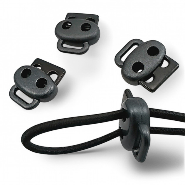 Metal Stopper with Two Holes Handle 4 mm Hole Diameter Stopper - Top Press - Bottom Bridge CGT0036