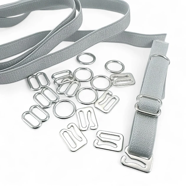 10 mm Bra Accessories 0,39" Strap Adjustment Buckle Hook and Ring CGT003T10