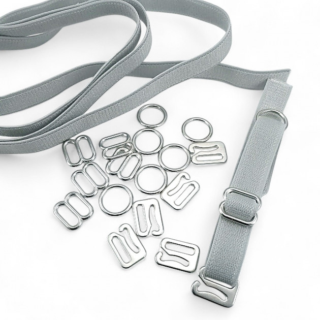 10 mm Bra Accessories 0,39" Strap Adjustment Buckle Hook and Ring CGT003T10