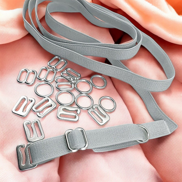 10 mm Bra Accessories 0,39" Strap Adjustment Buckle Hook and Ring CGT003T10