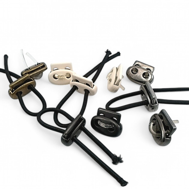 Two Hole Small Oval Metal Stopper 4 mm Hole Diameter Stopper - Top Press CGT0045