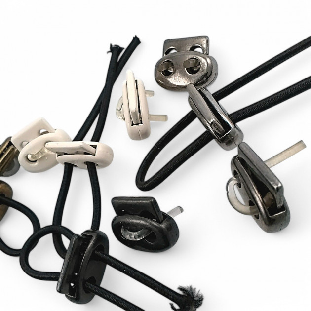 Two Hole Small Oval Metal Stopper 4 mm Hole Diameter Stopper - Top Press CGT0045