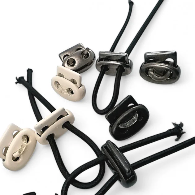 Two Hole Small Oval Metal Stopper 4 mm Hole Diameter Stopper - Top Press CGT0045