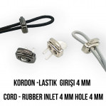 Two Hole 4 mm - 0,15" Hole Diameter Stopper Metal Stopper Model - Top Press CGT004500