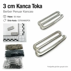 3 cm Kanca Toka - Berber Penuar Kancası 50 Adet/Paket CGT004962PCK