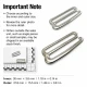 3 cm hook buckle for barber cape, 50 pieces pack, zamak metal construction, strong holding capacity for hairdressing use