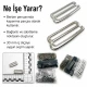 3 cm hook buckle for barber cape, 50 pieces pack, zamak metal construction, strong holding capacity for hairdressing use