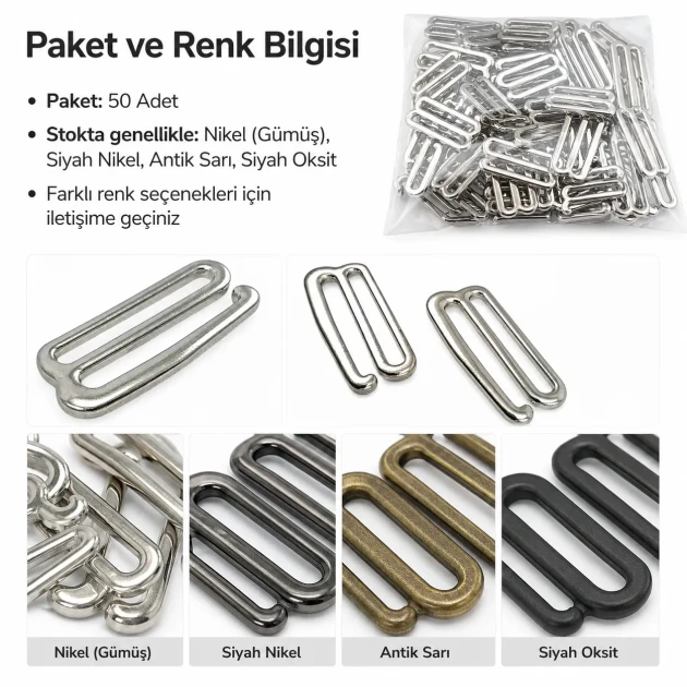 3 cm hook buckle for barber cape, 50 pieces pack, zamak metal construction, strong holding capacity for hairdressing use