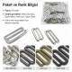 3 cm hook buckle for barber cape, 50 pieces pack, zamak metal construction, strong holding capacity for hairdressing use