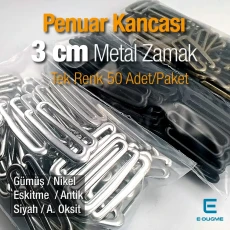 3 cm Berber Penuar Kancası - Kanca Toka 50 Adet/Paket CGT004962PCK