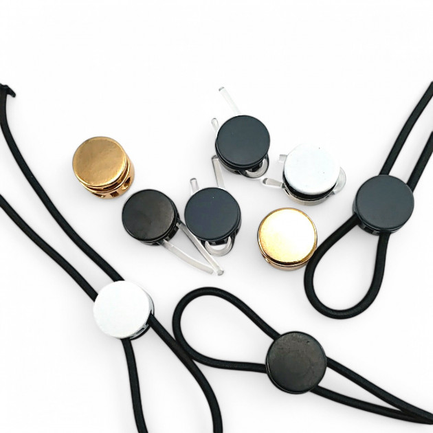 İki Delikli 4 mm Delik Çaplı Mayın Stoper Üstten Basmalı - Küçük Yuvarlak Stoper CGT0070