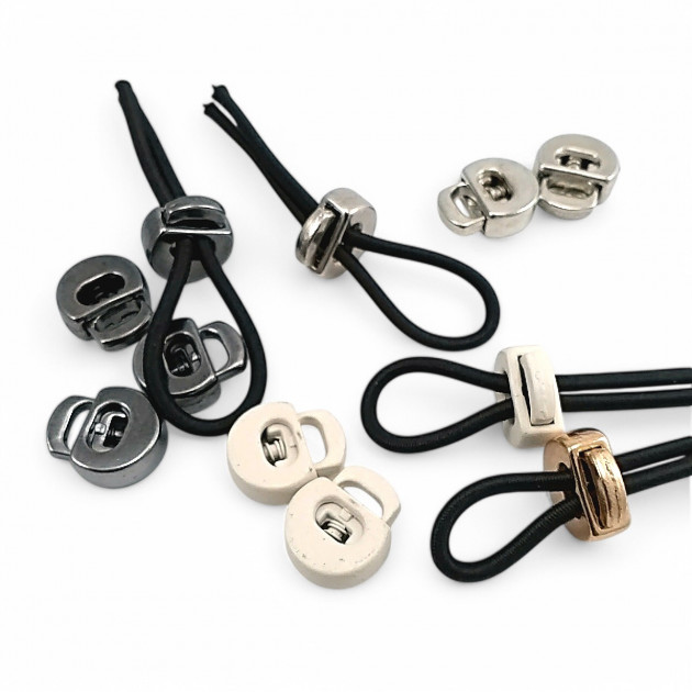 Moon Stopper - Metal Stopper Single Hole 7x3 mm Hole Diameter Top Pressed Semicircular Model CGT0072