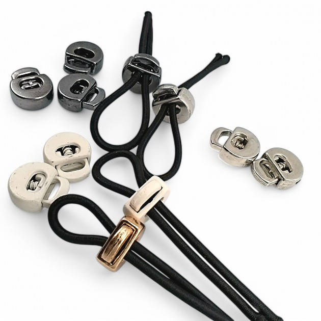 Moon Stopper - Metal Stopper Single Hole 7x3 mm Hole Diameter Top Pressed Semicircular Model CGT0072