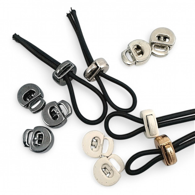 Moon Stopper - Metal Stopper Single Hole 7x3 mm Hole Diameter Top Pressed Semicircular Model CGT0072