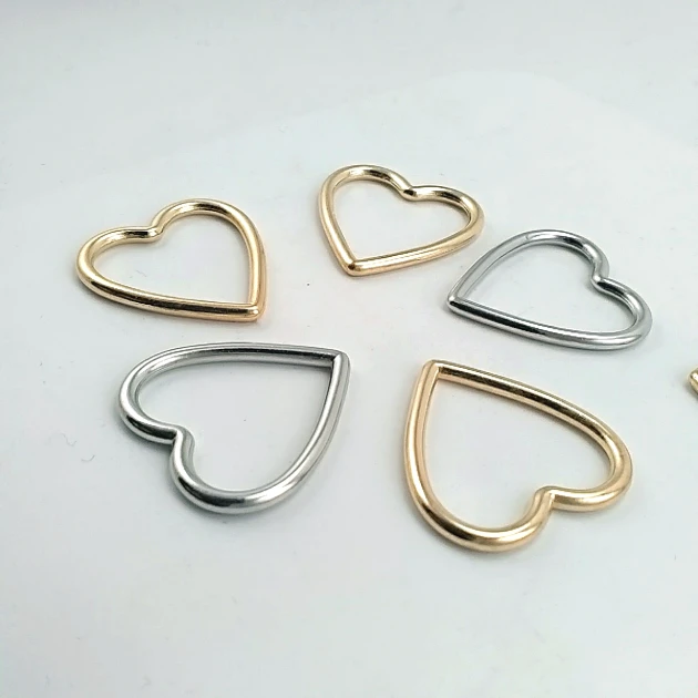 2 cm 0.8" Heart Shaped Swimsuit and Bikini Accessory - Neckline Accessory 50 Pieces/Pack CGT4500PCK