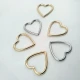 2 cm 0.8" Heart Shaped Swimsuit and Bikini Accessory - Neckline Accessory 50 Pieces/Pack CGT4500PCK